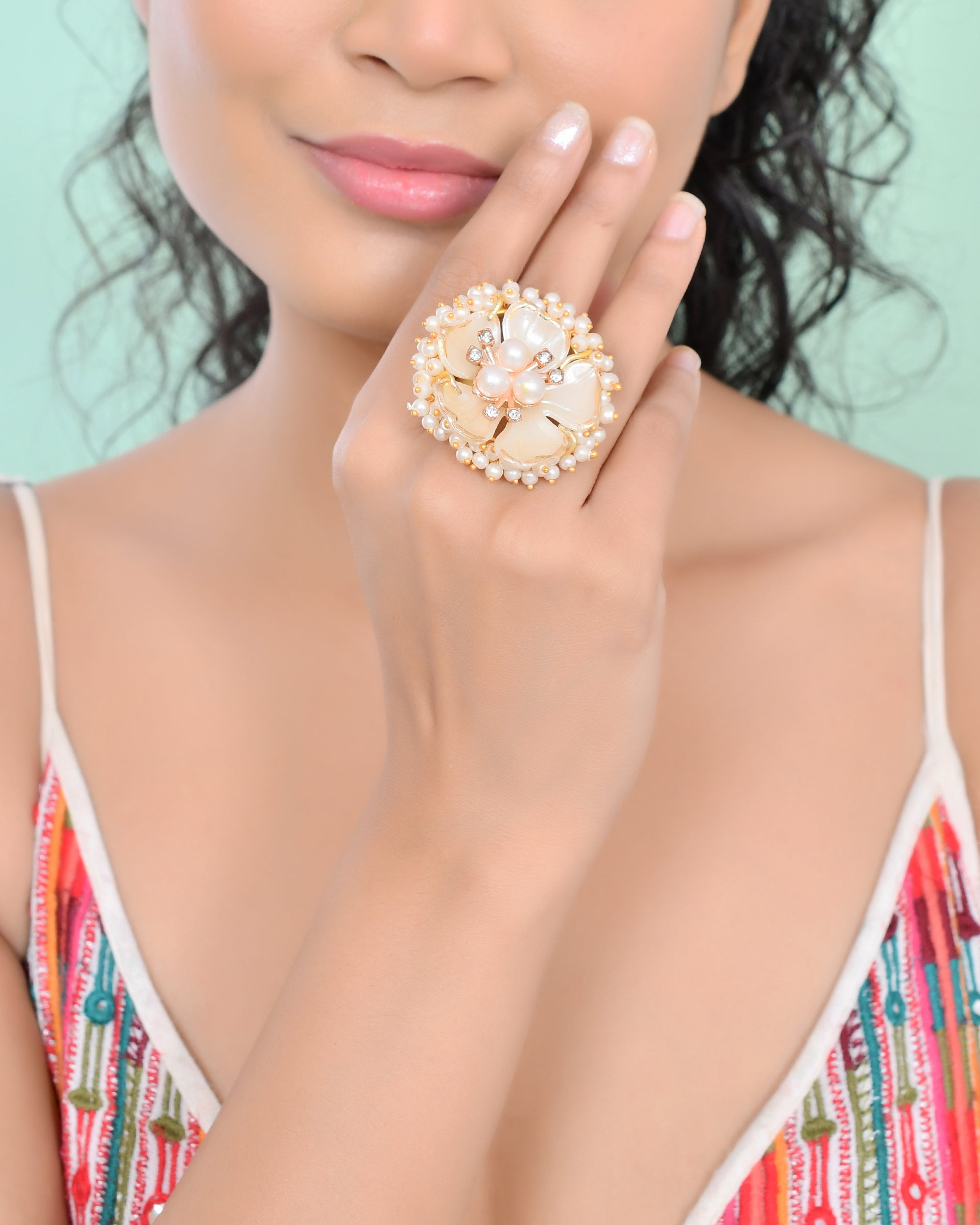 MOTHER OF PEARL RING